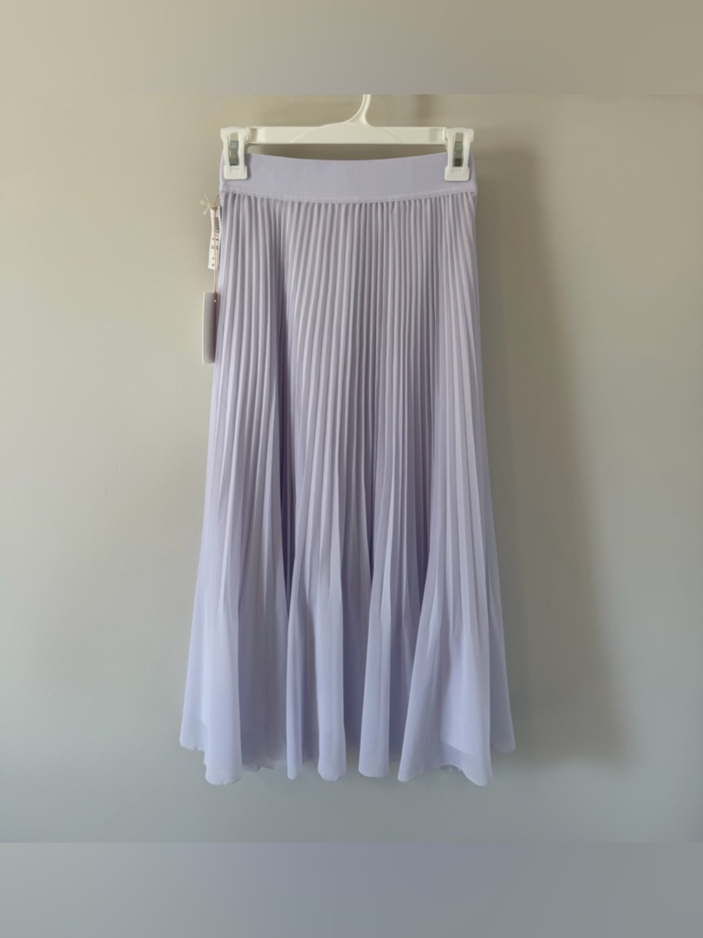 Aritzia Wilfred Twirl Pleated Skirt Ice Lavender Size XS Purple